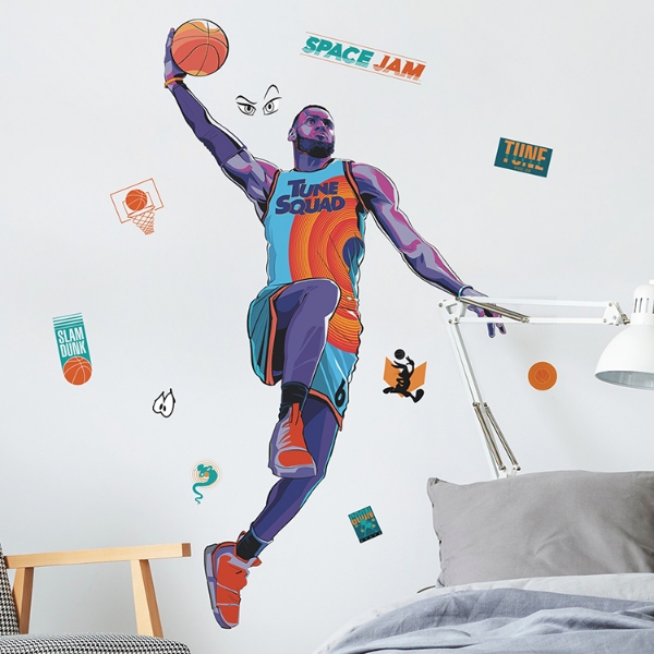 Picture of Space Jam Lebron Peel And Stick Giant Wall Decals