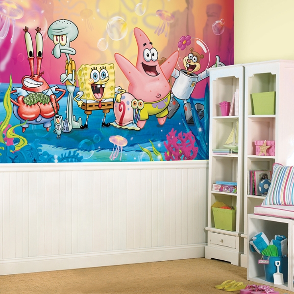 Picture of Spongebob Squarepants XL Spray and Stick Wall Mural