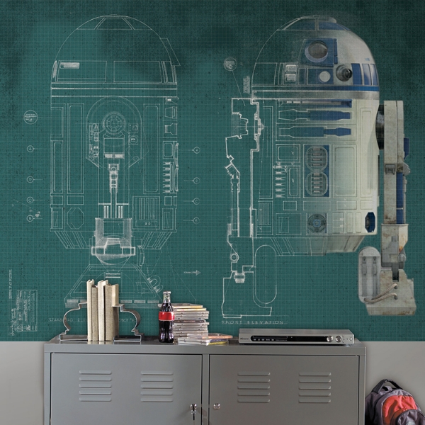 Picture of Star Wars R2-D2 Spray and Stick Wallpaper Mural