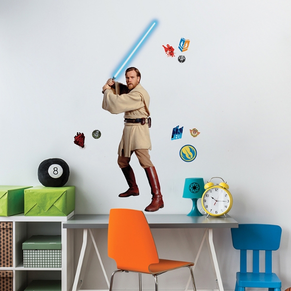 Picture of Classic Obi-Wan Peel And Stick Giant Wall Decals