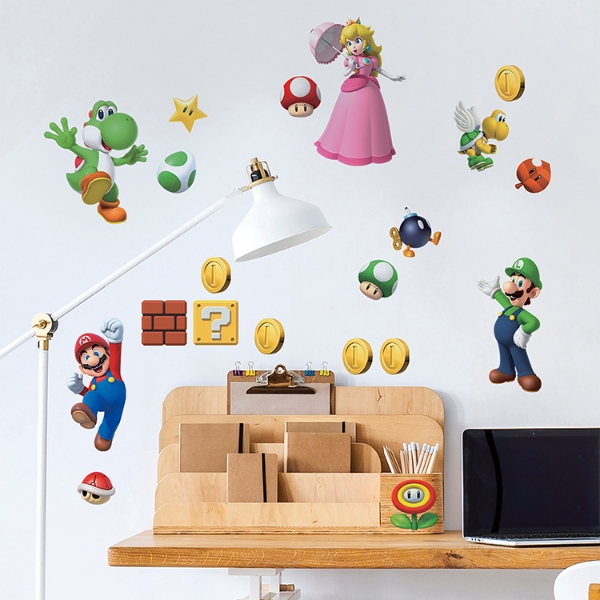 Picture of Super Mario Brothers Peel and Stick Wall Decals