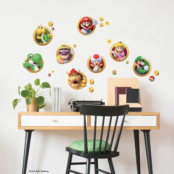 Picture of Super Mario Character Peel & Stick Wall Decals