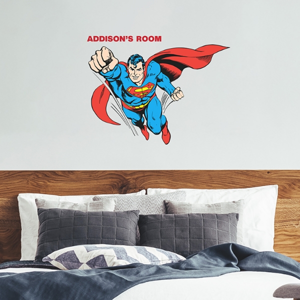 Picture of Classic Superman Peel And Stick Giant Wall Decals With Alphabet