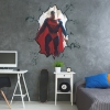 Picture of Alex Ross Superman Cracked Peel And Stick Giant Wall Decal