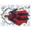 Picture of Alex Ross Superman Cracked Peel And Stick Giant Wall Decal