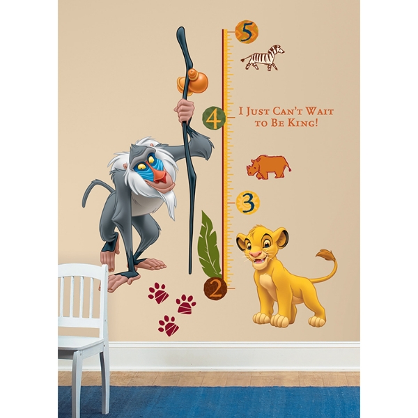 Picture of The Lion King Growth Chart Wall Decals - Standard