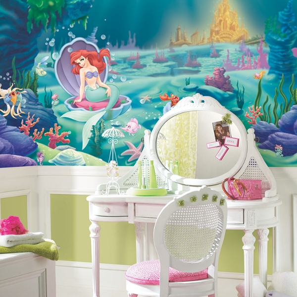 Picture of The Little Mermaid XL Spray and Stick Wallpaper Mural