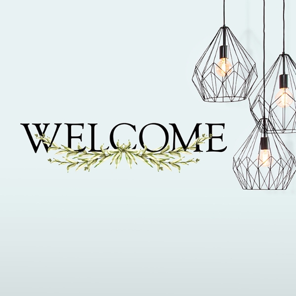 Picture of Welcome Wall Quote Peel and Stick Decal