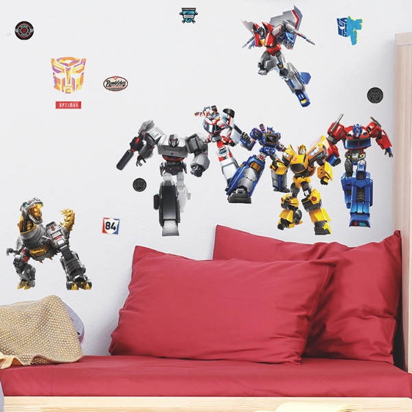 Picture of Transformers All Time Favorites Peel and Stick Wall Decals