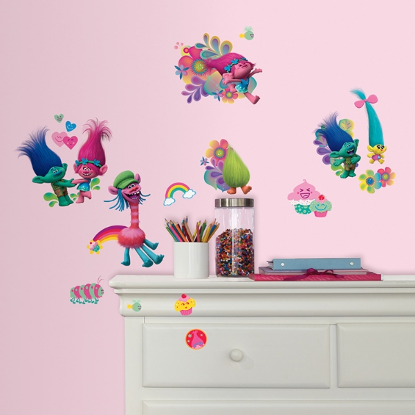 Picture of Trolls Peel and Stick Wall Decals