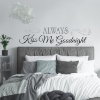 Picture of Always Kiss Me Goodnight Quote Wall Decals