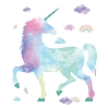 Picture of Galaxy Unicorn Peel and Stick Giant Wall Decal with Glitter