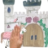 Picture of Princess And Knight Castle Peel And Stick Giant Wall Decal With Alphabet