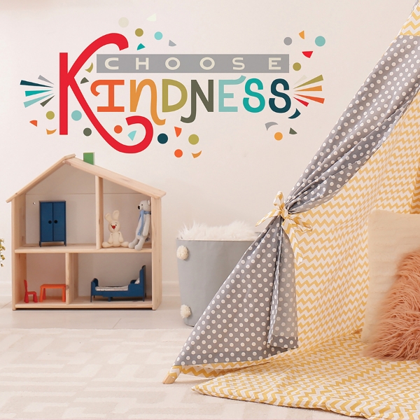 Picture of Rainbow Choose Kindness Giant Peel & Stick Wall Decal