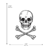 Picture of Skull Glow In The Dark Peel And Stick Giant Wall Decal