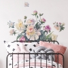 Picture of White and Pink Floral Bouquet Peel and Stick Giant Wall Decals