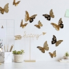 Picture of 3D Gold Butterflies Peel & Stick Mirrors