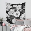 Picture of Black And White Floral Tapestry