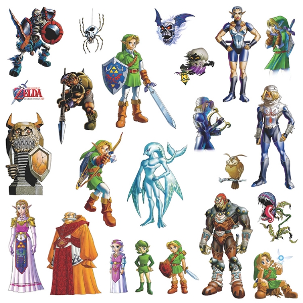 Picture of The Legend of Zelda Ocarina of Time 3D Peel and Stick Wall Decals