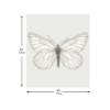 Picture of White Butterfly Tapestry