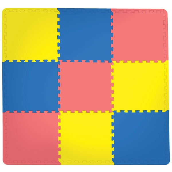 Picture of Puzzle Multicolor  Interlocking Floor Tiles