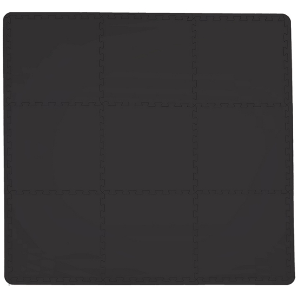 Picture of Puzzle Black  Interlocking Floor Tiles