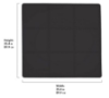 Picture of Puzzle Black  Interlocking Floor Tiles