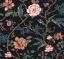 Picture of Courtyard Botanical Wallpaper- Scarlet
