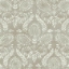 Picture of Laurel Damask Wallpaper- Mocha