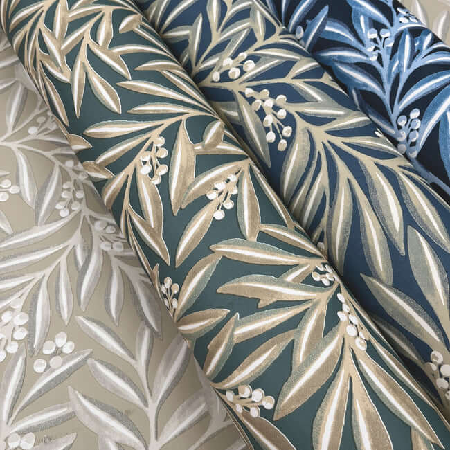 Wallpaper Rovan York Wallcoverings. Navy Rowan Wallpaper | Ronald Redding Designs
