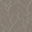Picture of Trees Silhouette Wallpaper- Mocha/Silver