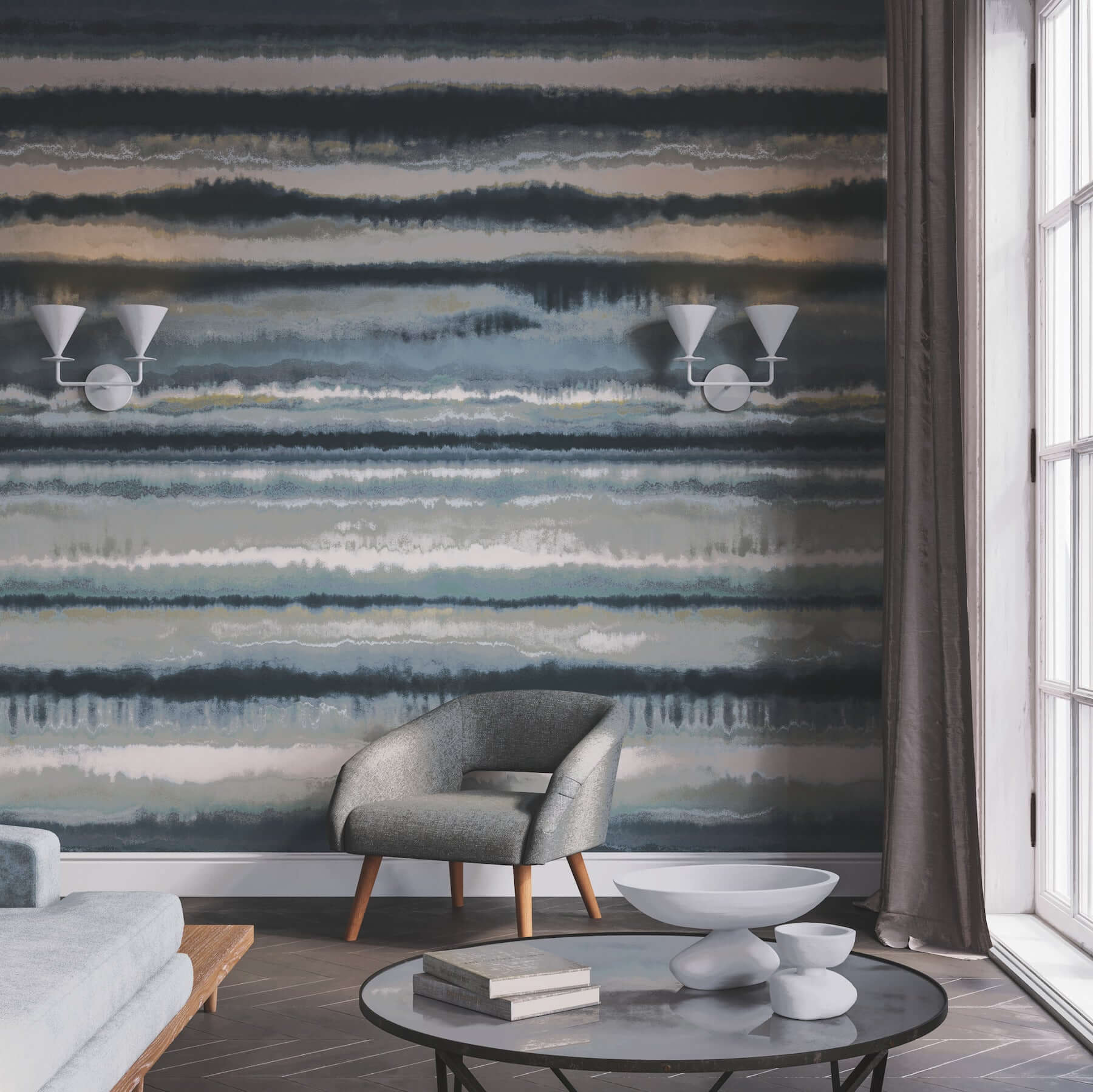 York Wallcoverings. Blue Edition Mural Wallpaper | York Designer Series