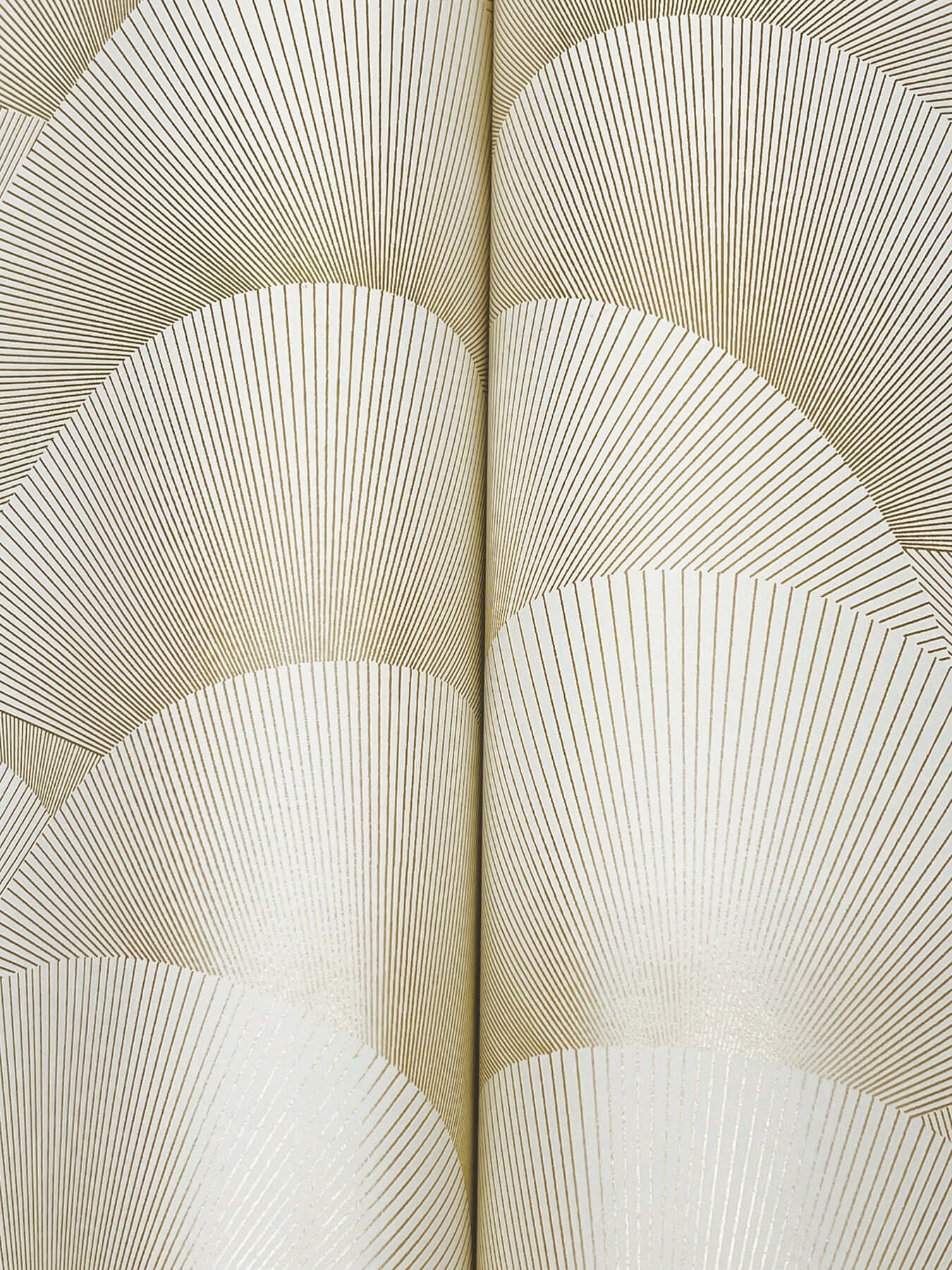 York Wallcoverings. Cream & Gold Morning Shell Wallpaper | Ronald Redding