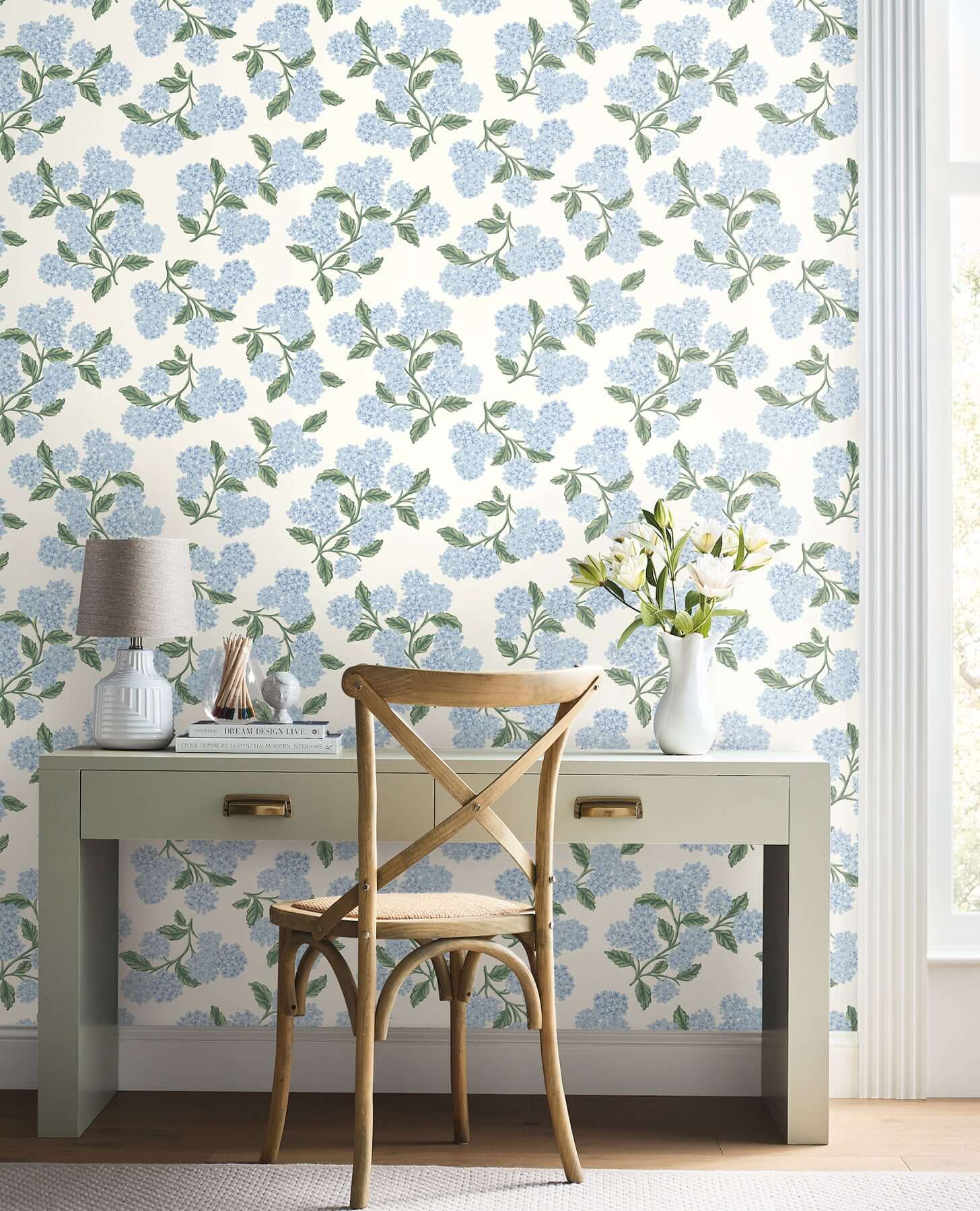 Rifle Paper Co Hydrangea Wallpaper