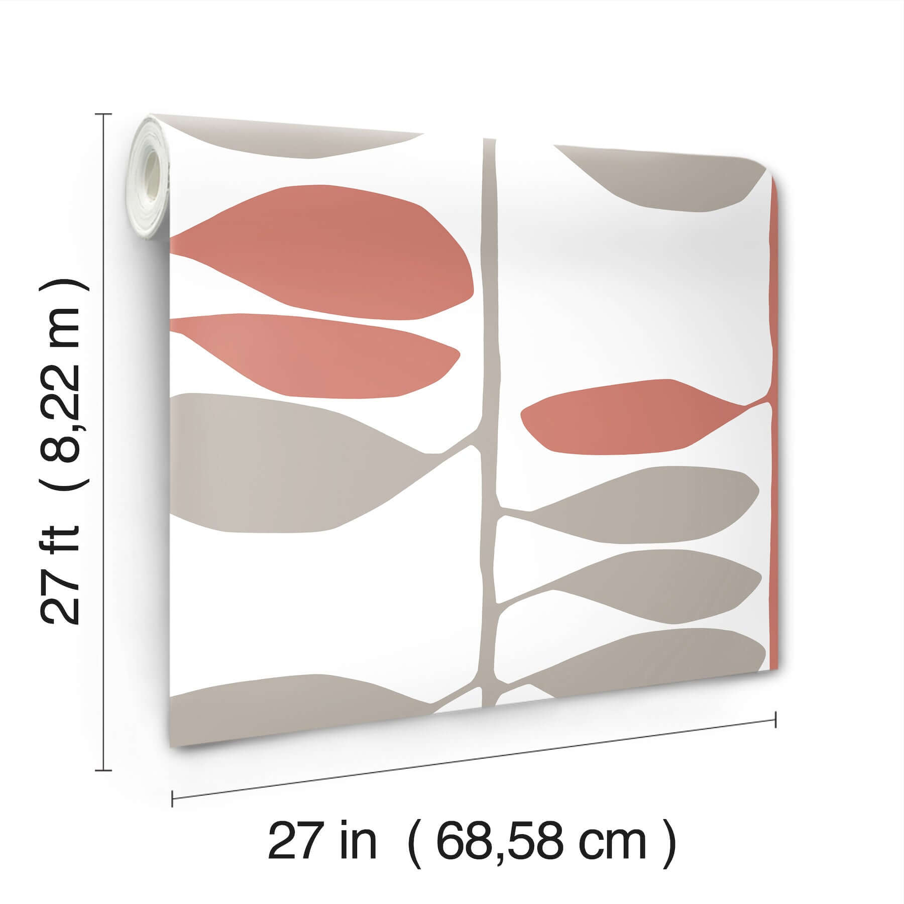 York Wallcoverings. Vermillion & Graphite Sculpted Vines Wallpaper ...