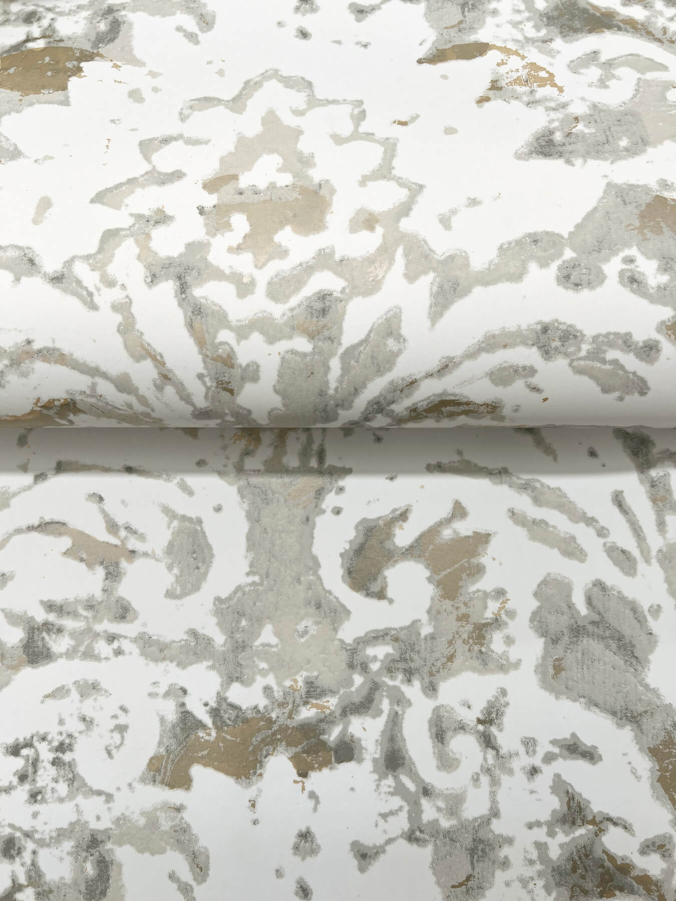 York Wallcoverings. Soft Neutral & Pearl Velvet Crush Damask Wallpaper ...