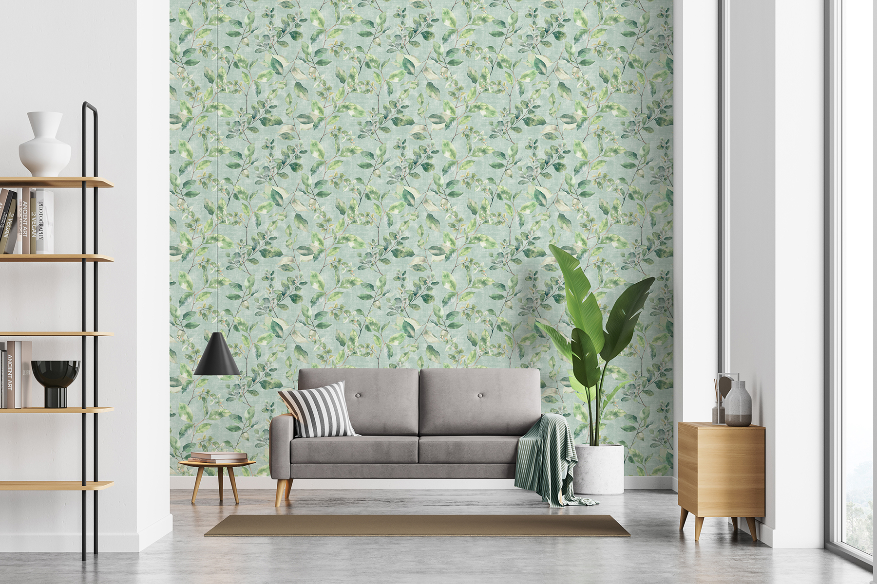Spring Vines Background AH925501 - Lucene Green Spring Vines Wallpaper - by Arthouse