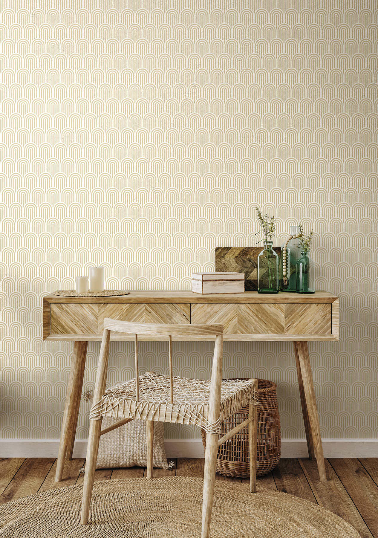 Cream Peel And Stick Wallpapernull