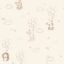 Picture of Floating Balloons Light Brown Animal Wallpaper