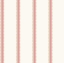 Picture of Bobbin Stripe Fuchsia Scalloped Wallpaper