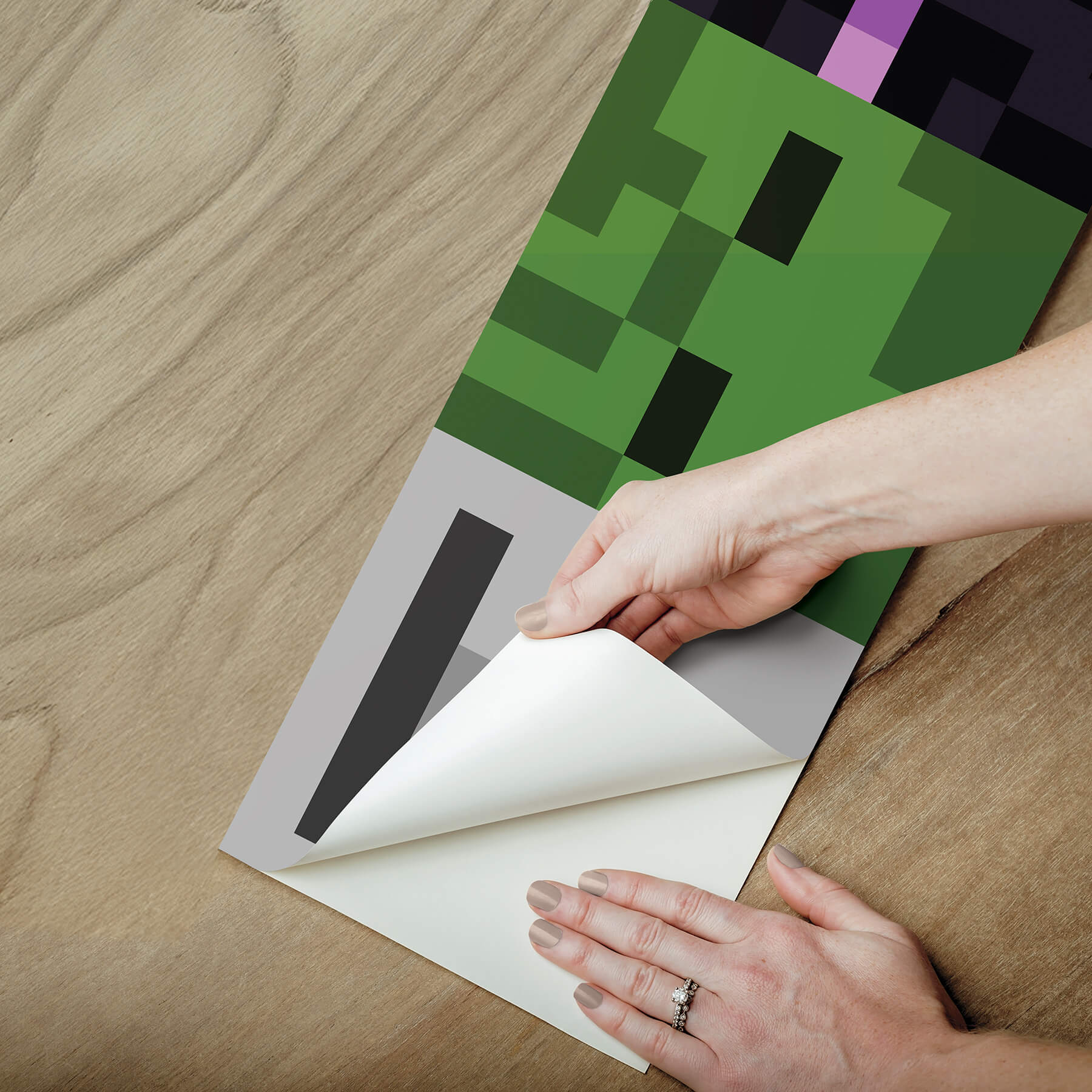 York Wallcoverings. RMK1363BD - Minecraft Hostile Mobs Peel and Stick ...