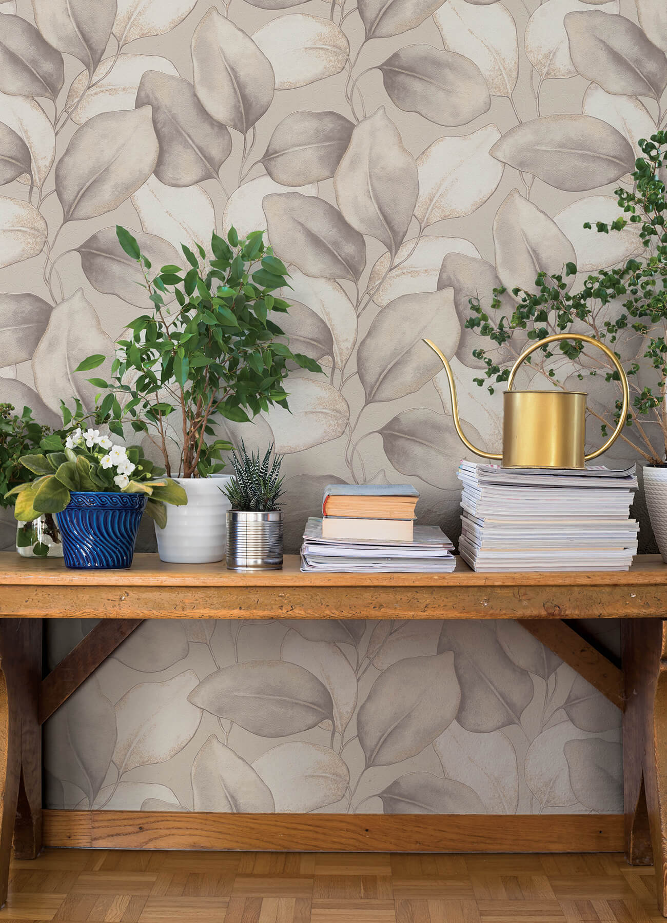 4202-659856 - Evanthe Grey Vine Wallpaper - by A-Street Prints