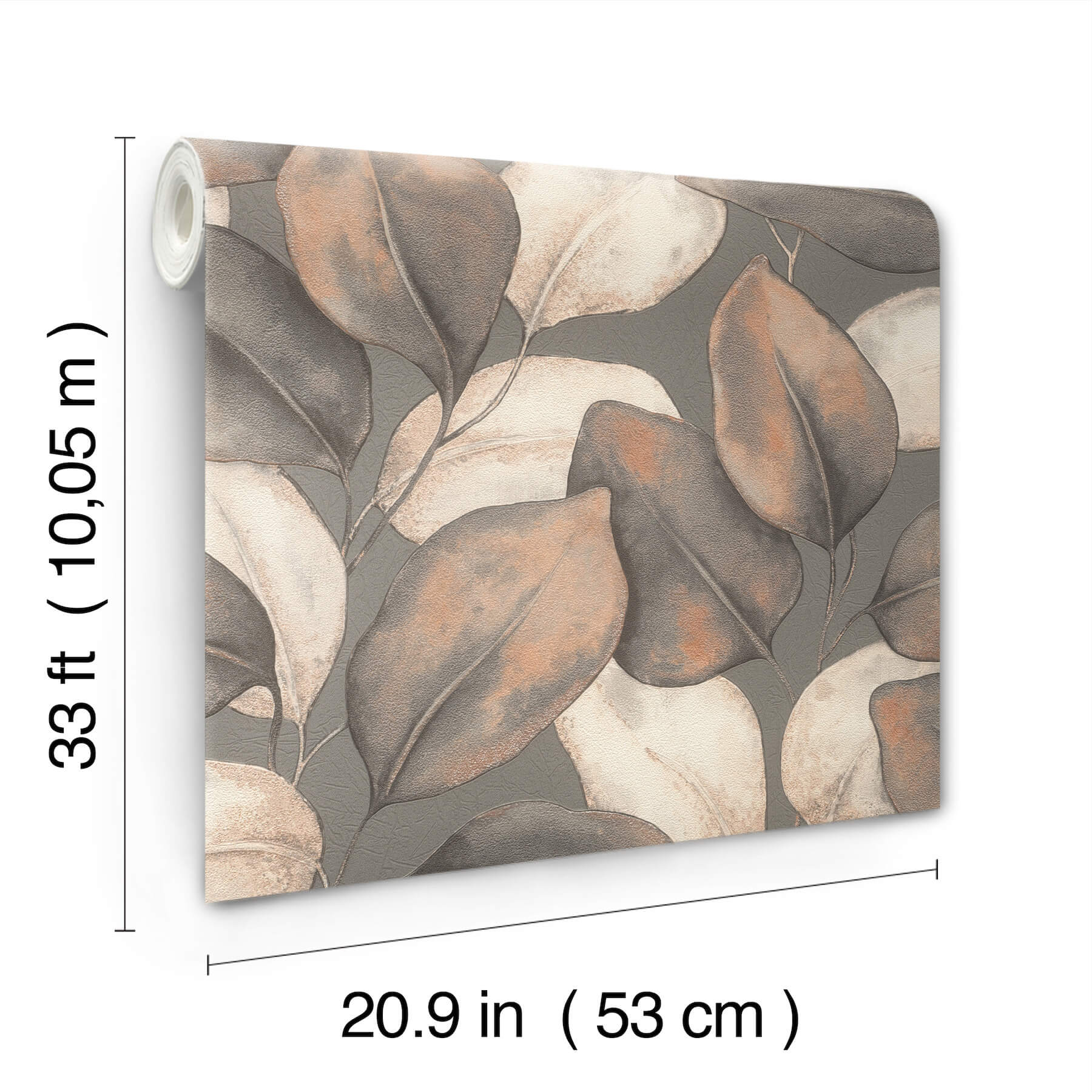 4202-659887 - Evanthe Charcoal Vine Wallpaper - by A-Street Prints