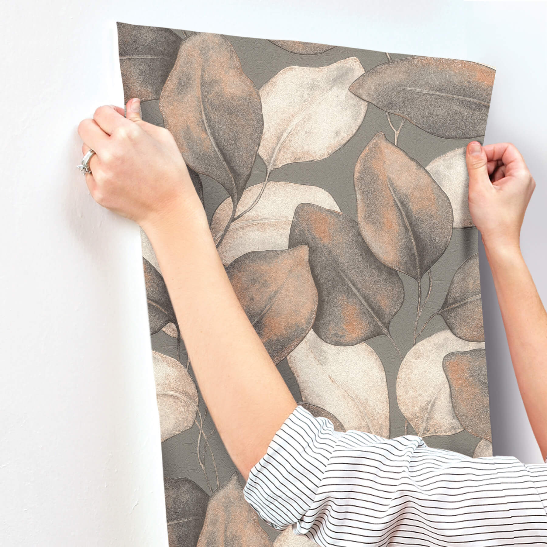 4202-659887 - Evanthe Charcoal Vine Wallpaper - by A-Street Prints