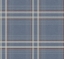 Picture of Country Club Plaid Denim Faux Linen Wallpaper