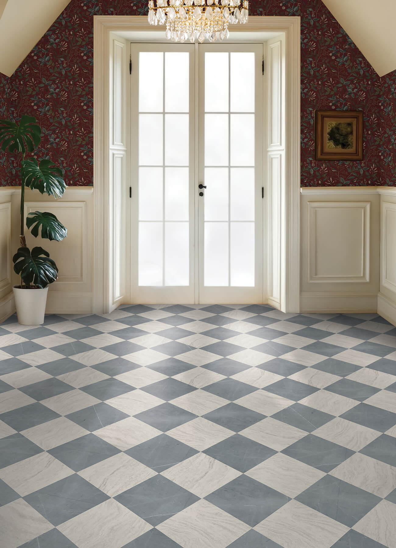 FP6523 - Chris Loves Julia Bonneville Slate Peel and Stick Floor Tiles ...