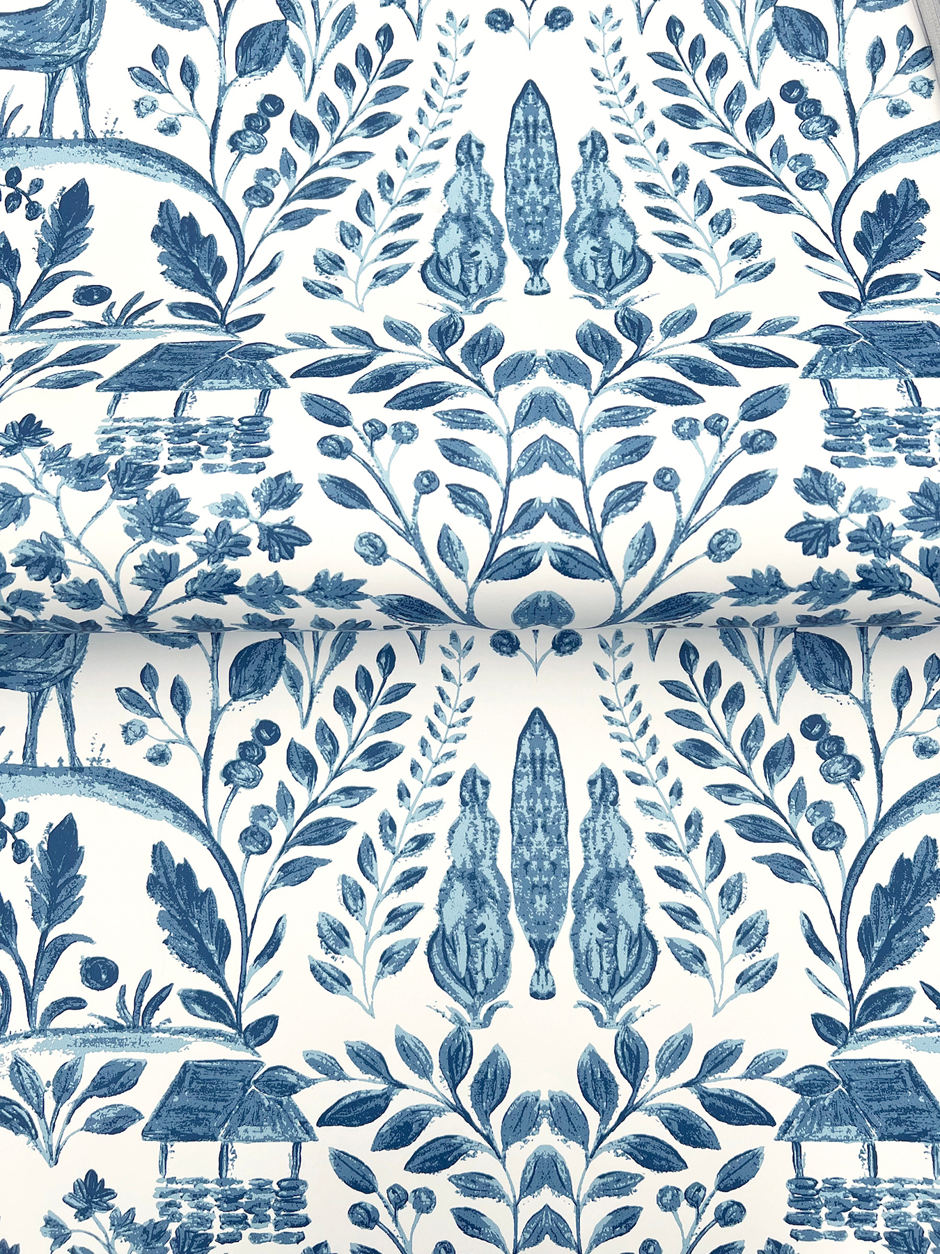 4197-84003 - Anoki Blue Scenic Woodlands Wallpaper - by A-Street Prints
