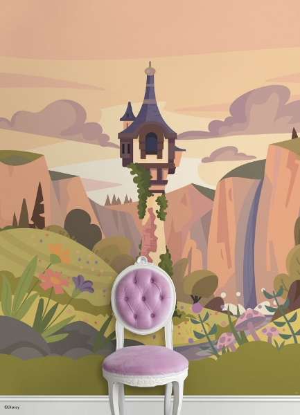 Picture of Disney Princess Rapunzel Castle Peel and Stick Mural