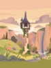 Picture of Disney Princess Rapunzel Castle Peel and Stick Mural