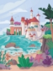 Picture of Disney Princess Ariel Castle Peel and Stick Mural